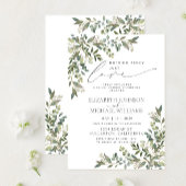 何にも飾らない、ただ愛を　ユーカリの気軽なウェディング 招待状