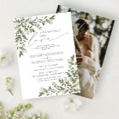 何にも飾らない、ただ愛を ユーカリの気軽なウェディング 招待状