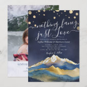 何にも飾らない、ただ愛を。青金山のウェディング 招待状 (正面/裏面)