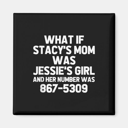 何のもしスタッシス母はジェシー女…ムシおもしろいチ マグネット (正面)