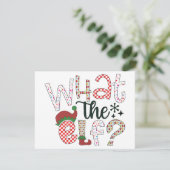 何のエルフ？ 面白くてユーモア溢れるクリスマス シーズンカード (スタンド正面)