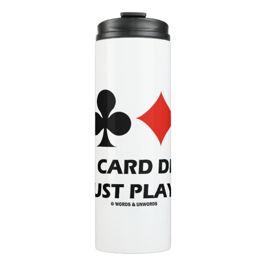 何のカードだ遊った?4枚のカードがユーモアに合う タンブラー (正面)