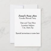 何のクジラだ？ 招待状 (裏面)