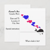 何のクジラだ？ 招待状 (正面/裏面)