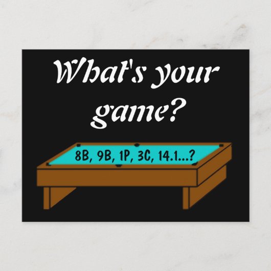 何のゲームだ?ポストカード ポストカード (正面)