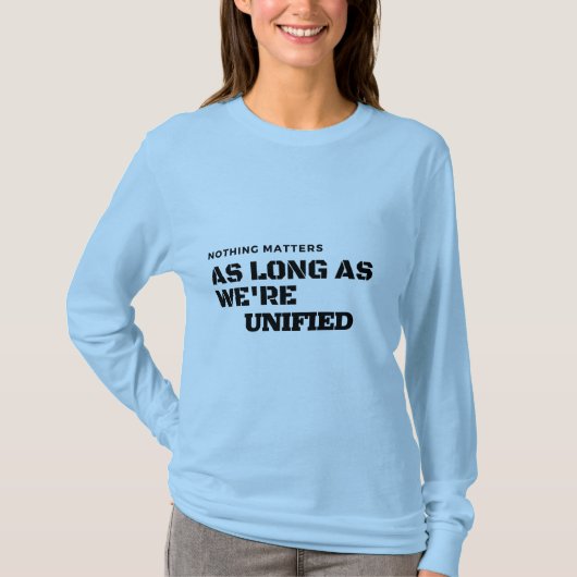 何の問題も Tシャツ (正面)