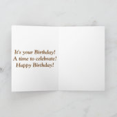 何の日かわかる?ユーモア 誕生日カード カード (内部)