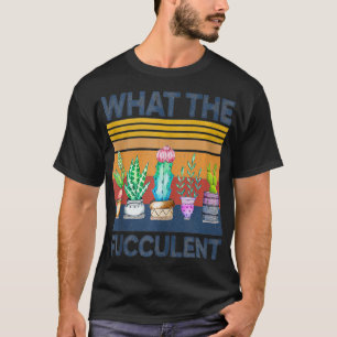 何の機能サボテン多肉植物ガーデン Tシャツ