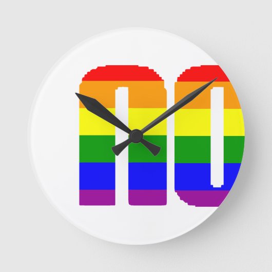 何の気にもしない ラウンド壁時計 (正面)