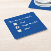 何の用だ?ウィスキー!コースター スクエアペーパーコースター (アングル)