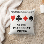 何の複製ブリッジVenit Psallebat Victisする クッション (ブランケット)