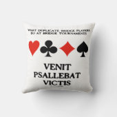 何の複製ブリッジVenit Psallebat Victisする クッション (裏面)