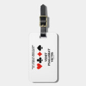 何の複製ブリッジVenit Psallebat Victisする ラゲッジタグ (正面縦)