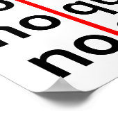 何の言い訳やめも言わない ポスター (角)