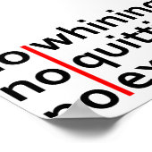 何の言い訳やめも言わない ポスター (角)