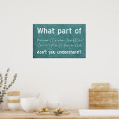 何の部分？ – 数学ポスター ポスター (キッチン)