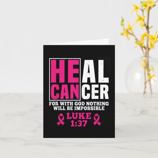 何の間違いもないのに神によってがんの治癒ができる カード (黄色い花)