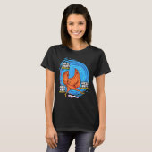 何の鶏のお尻推測誰の鶏の糞ファーム Tシャツ (正面フル)
