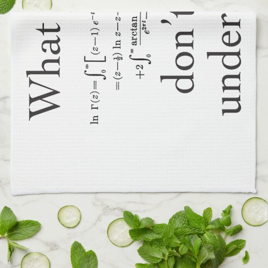 何の… ? キッチンタオル (折り畳み)