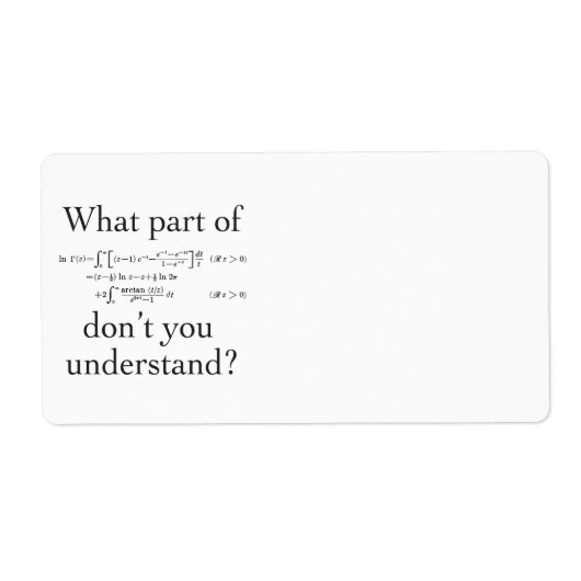 何の… ラベル (正面)