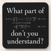 何の…暗い部分が白 コースター (正面)