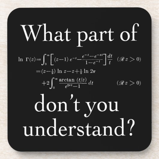 何の…暗い部分が白 コースター (正面)