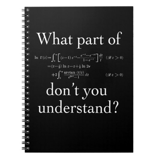 何の…暗い部分が白 ノートブック (正面)