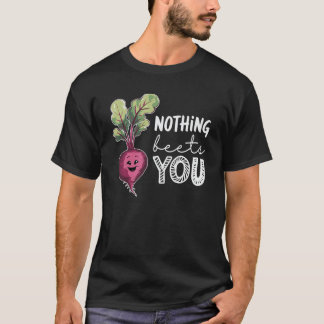 何もあなたを打ち負かすことはない ビートのダジャレ 野菜のジョーク Tシャツ