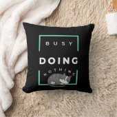 何もおもしろいし忙しない猫 クッション (ブランケット)