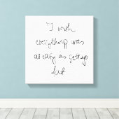 何もかも太るくらい簡単だったらいいのにおもしろい キャンバスプリント (インサイチュ (ウッドフロア))