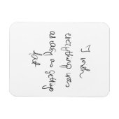 何もかも太るくらい簡単だったらいいのにおもしろい マグネット (横)