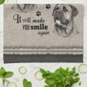 何もかも失敗した時のブル·マスティフ·アート引用文 キッチンタオル (折り畳み)