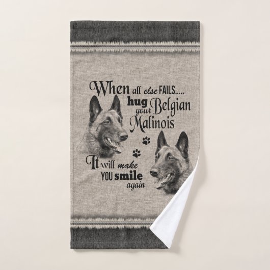 何もかも失敗した時のベルギーのマリノアート引用文 バスタオルセット (ハンドタオル)