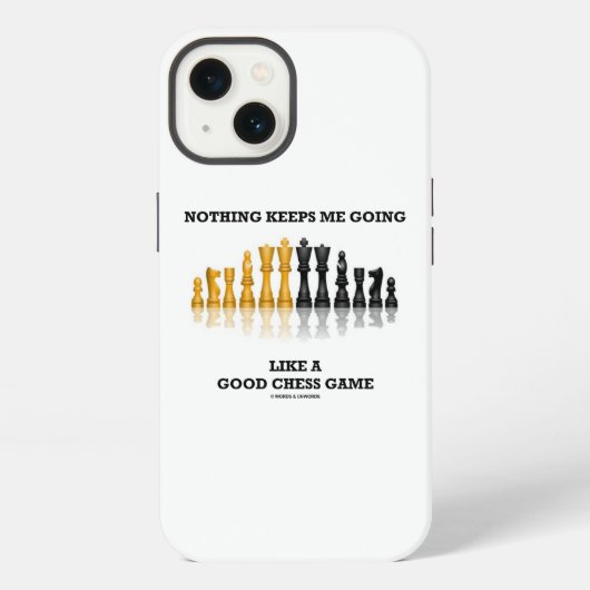 何もかも忘れて没頭できるチェス iPhoneケース (裏面)