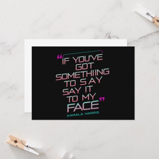 何もしか私の得顔に言いたいことがある 招待状 (正面/裏面インサイチュ)