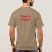 何もしか、異論の伝聞者がTシャツを Tシャツ (裏面)