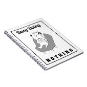 何もしていないのにかわいい猫 面白いユーモア ノートブック (右側)