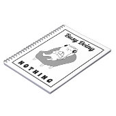 何もしていないのにかわいい猫 面白いユーモア ノートブック (左側)