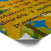 何もしでも優れているし賞賛に値する ポスター (角)