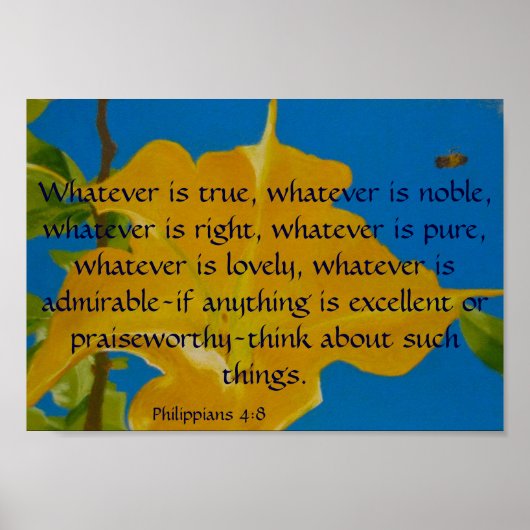 何もしでも優れているし賞賛に値する ポスター (正面)