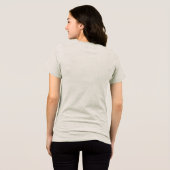 何もしないことが私の得意なこと トライブレンドTシャツ (裏面全面)