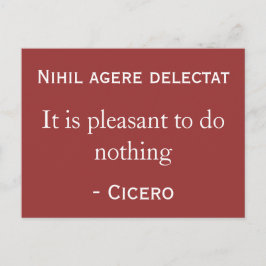 何もしないのは愉快だ ポストカード