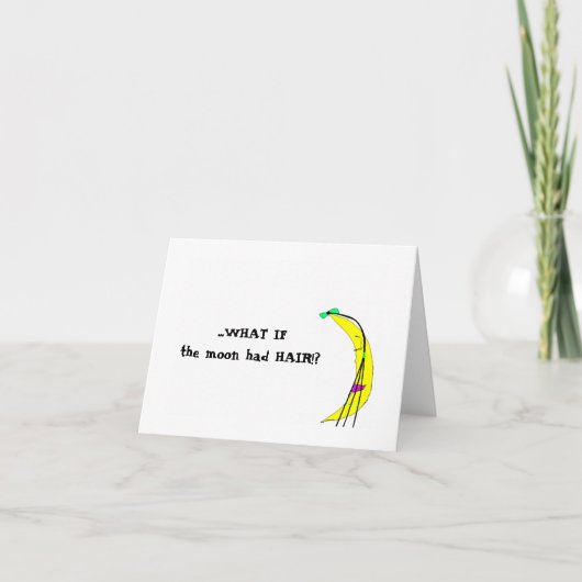 何もしの月の髪!?ノテカード カード (正面)