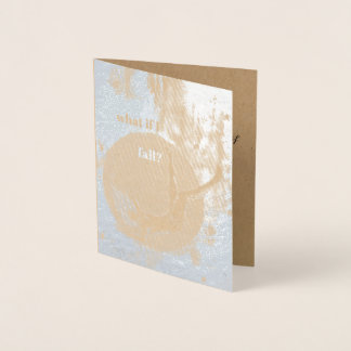 「何もしの秋?」 オリジナルファインアート 箔カード