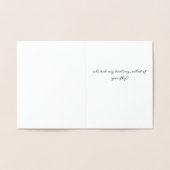 「何もしの秋?」 オリジナルファインアート 箔カード (内部)