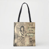 何もしの秋?セピア調オリジナルのアートワーク トートバッグ (正面)