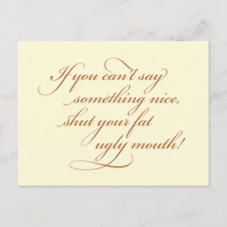 何もしも言えない… ポストカード