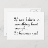 何もし信じかハガキだ ポストカード (正面/裏面)