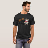 何もする必要がない 不気味な牛のステートメント Tシャツ (正面フル)