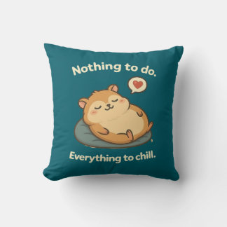 何もする必要はない。All to chill – かわいい怠け者ハム クッション